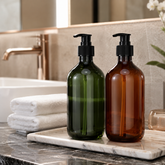 500ml PET Plastic Pump Lotion Bottle with PP Pump Dispenser
