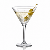 Vintage Textured Martini Glass – Elegant Cocktail Coupe Description