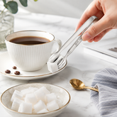 Stainless Steel Sugar Tongs, Mini Ice Cube Serving Tongs for Coffee & Tea Bar