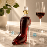 High Heel Glass Decanter – Hand-Blown Decorative Liquor Bottle
