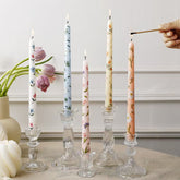 25cm Printed Taper Candles – Set of 2