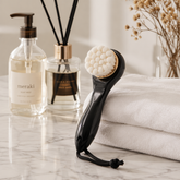 Soft Bristle Facial Cleansing Brush – Black & White Deep-Clean Face Brush