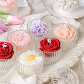 Candy Jar Flower Scented Candle – Handmade Gift Candle