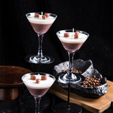 Coffee Scented Candle in Stemmed Cup