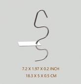 Stainless Steel Jar Stirrer – S-Shaped Mixing Tool for Nut Butter, Jam & Sauces