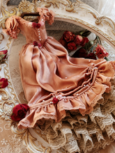 Golden Rose Velvet Elixir Dress