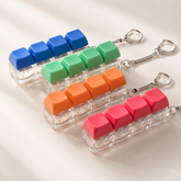 Fidget Keychain Button Squishy Toy – Stress Relief Anti-Anxiety Toy
