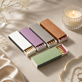 Minimalist Matchbox – Solid Color Wooden Matches Holder, Candle