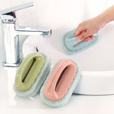 Handheld Cleaning Brush – Scouring Sponge Scrubber for Sink, Kitchen & Bathroom
