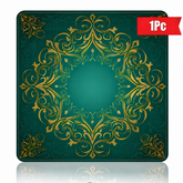 Art Deco Diatom Mud Desk Mat – Luxury Green Vintage Mouse Pad, Elegant Waterproof Table Mat for Office & Home Decor