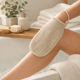 Natural Jute Exfoliating Bath Mitt – Deep Cleansing Shower Glove for Gentle Scrubbing & Daily Body Care