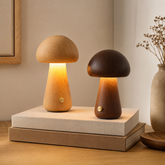 Ins Mushroom Night Light – Touch LED Bedside Ambient Lamp