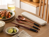 Wooden Travel Cutlery Set
