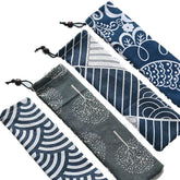 Japanese Style Cotton Linen Cutlery Pouch
