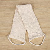 Natural Exfoliating Bath Belt – Sisal & Cotton Back Scrubber with Handles for Shower & Body Care