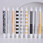25cm Multicolor Taper Candles – Set of 2