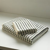 Cotton Striped Bath Towel Combed Cotton Soft Absorbent Towel