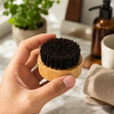 100% Boar Bristle Beard Brush, Natural Wooden Grooming Brush