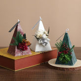 Christmas Dried Flower Beeswax Candle