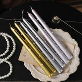 12” Pearl Taper Candles, Smokeless Soy Blend – Set of 2