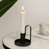 Handheld Single Head Candleholder Craft Decor, Iron Art
