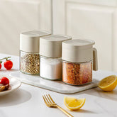 Glass Spice Jar Kitchen Seasoning Storage Container