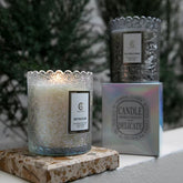 Embossed Glass Scented Candle