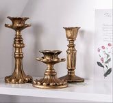 Classic Vintage Nostalgic Candleholder Decor, Heavy Duty Exquisite Iron Ornament