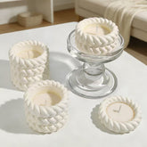 Handcrafted Jute Geometric Scented Candle