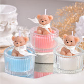 Glass Cup Bear Scented Candle
