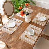 Striped Cotton Linen Placemat & Photography Backdrop