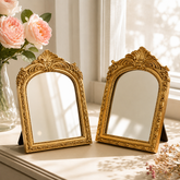 French Vintage Arched Mirror – Decorative Tabletop Vanity Mirror
