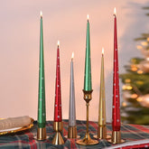 35cm Snowflake Taper Candle – Set of 2