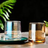 Minimalist Clear Glass Cup – Crystal Style Tumbler for Hotel, Home & Bathroom Use