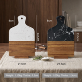 Acacia Wood Handheld Cutting Board with Handle Rustic Kitchen Serving Chopping Board Food Prep Wooden Kitchen Tool