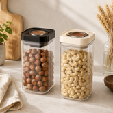 1100ml Airtight Kitchen Storage Jar Press Lock Food Container for Pantry Organization