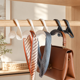 Arched Multi-Purpose Closet Hooks, Scarf & Tie Organizer Hangers