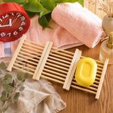 Natural Wooden Soap Dish | Drainage Soap Holder Tray for Handmade Bar Soap & Bathroom