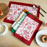 Cotton Canvas Placemat, Printed Tablecloth & Napkin