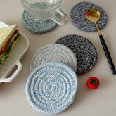 Nordic Cotton Rope Coasters, Thick Heat-Resistant Insulated Drink Mats