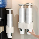 Wall Mounted Paper Cup Dispenser – Modern Automatic Cup Holder Organizer for Kitchen, Office & Coffee Station