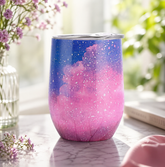 12oz Stainless Steel Mini Tumbler Eggshell Style Double Wall Insulated Cup Portable Travel Drink Mug