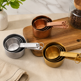 Stainless Steel Measuring Cups and Spoons Set