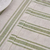 Cotton Linen Striped Tablecloth Rectangular Coffee Table Cover