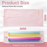 Velvet Mahjong Rack Storage Bag – Soft Drawstring Carrying Pouch for Mahjong Tiles, Game Accessories & Travel Storage