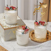 Embossed Flower Cup Soy Wax Scented Candle