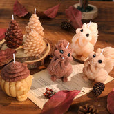 DIY Squirrel-Shaped Soy Wax Candle