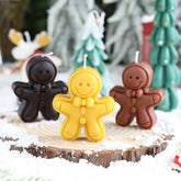 Gingerbread Man Scented Candle – Handmade Favor Candle