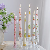 25cm Fruit Print Taper Candle – Set of 2