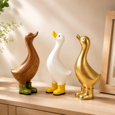Resin Goose Figurine – Garden & Entryway Decorative Accent